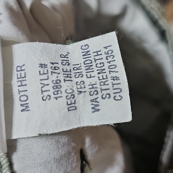 Mother Camouflage High Waist Cargo Pants Size 24 - Picture 6 of 9